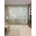 Тюль на шторной ленте Осторожная лягушка 310х265 см цвет оранжевый