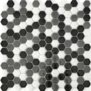 Мозаика стеклянная Natural STP-BK005-HEX 29x29 см цвет разноцветный
