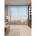 Тюль на шторной ленте Кактус в долине 310х265 см рисунок природный цвет зеленый