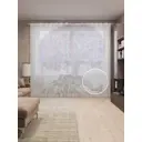 Тюль на шторной ленте Парящее дерево 310х265 см рисунок растительный цвет фиолетовый