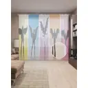 Тюль на шторной ленте Радужные ангелы 310х265 см цвет оранжевый