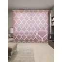 Тюль на шторной ленте Королевский градиент-8 310х265 см цвет розовый