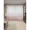 Тюль на шторной ленте Королевский градиент-14 310х265 см цвет розовый