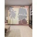 Тюль на шторной ленте Корабль в тропиках 310х265 см цвет кирпичный