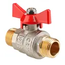 Кран шаровый Valtec base 1" наружный-наружный рукоятка бабочка