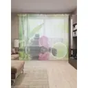 Тюль на шторной ленте JoyArty "Тайские радости" 310х265 см цвет розовый