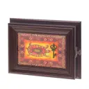 Шкафчик для ключей 28x6x22 см 726786, ПВХ, цвет коричневый