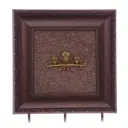 Шкафчик для ключей 25x2x27 см 270012А, ПВХ, цвет коричневый