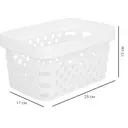 Корзина Eternity 25x17x13 см 4 л полипропилен цвет белый