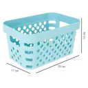 Корзина Eternity 25x17x13 см 4 л полипропилен цвет голубой