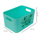 Корзина Home цвет 15.79x12.12x11.5 см пластик мята