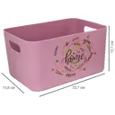Корзина Home цвет 15.79x12.12x11.5 см пластик сиреневый