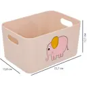 Корзина Honey Animals Слон 22.7x15.7x12.1 см 2.4 л полипропилен цвет пудра