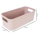 Корзина для хранения 28x13.5x10 см полипропилен цвет какао