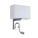 Настенный светильник LUMINA DECO LDW 6053-2 WT цвет хром