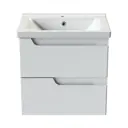 Тумба под раковину Orange TOPLINE-Milano TP-M65-02 65.4см подвесная цвет белый, с раковиной