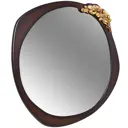 Зеркало с рамой Bogacho Oliva Branch Atmosfera 65x66 см каштановое с бронзой