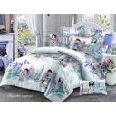 Комплект постельного белья Эльф Эльфина 1149 Городские модницы, полутораспальный, хлопок, разноцветный