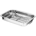 Противень Agness 880-159 22x5.50x31 см цвет серый металлик