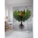 Шторка для ванной комнаты JoyArty sc_22429 200x180см цвет зеленый