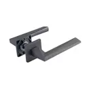 Ручки дверные на розетке Нора-М 133K Slim 18630, 134 мм, цвет графит