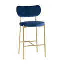Барный стул Stool Group Барбара 48x92x53 цвет синий ножки золото