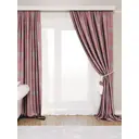 Штора на шторной ленте Муар 200x260 см цвет бордовый