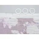 Штора на шторной ленте жаккард цветы 170x260 см цвет сиреневый