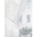 Тюль на шторной ленте Роза 3Д 400x240 см цвет белый