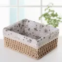 Корзина Доляна 20x12x26 см бумага цвет бежевый