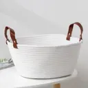 Корзина Доляна 26x8x53 см лен цвет белый