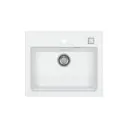 Врезная мойка Alveus ATROX 59x50 см глубина 19.50 см искусственный камень цвет белый