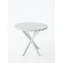 Кухонный стол Card&loft Sto-201-05-04-mrakarbel круг 85x75 см ЛДСП цвет белый