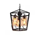 Светильник подвесной LUMINA DECO Sparetta LDP 11350-3 3 лампы 9 м² цвет черный