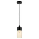 Светильник подвесной LUMINA DECO Zenia LDP 6806 BK+TEA 1 лампа 3 м² цвет черный
