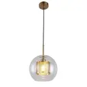 Светильник подвесной LUMINA DECO Pontina LDP 6830 MD 1 лампа 3 м² цвет бронза