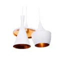 Светильник подвесной LUMINA DECO Foggi LDP 7712-3 WT 3 лампы 9 м² цвет белый