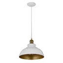Светильник подвесной LUMINA DECO Boggi LDP 6858 WT+GD 1 лампа 3 м² цвет белый