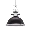 Светильник подвесной LUMINA DECO Ettore LDP 710-300 BK+CHR 1 лампа 3 м² цвет черный