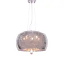 Светильник подвесной LUMINA DECO Tosso LDP 8066-400 GY 6 ламп 9 м² цвет хром