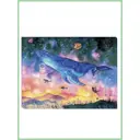 Картина без обрамления Woozzee "Космический кит" 30x40 см