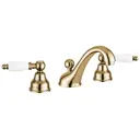 Смеситель для раковины EMMEVI Deco Ceramic 121033BR двухвентильный цвет бронза