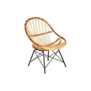 Кресло садовое Tetchair Petunia 80 см х 61 см х 66 см ротанг коричневый