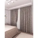 Штора "Сафари" 180x250 цвет коричневый, на шторной ленте