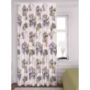 Штора на шторной ленте Лица 170x270 см цвет фиолетовый