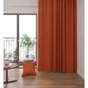 Штора на шторной ленте Terracotta 180x260 см цвет терракотовый