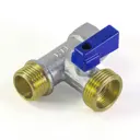 Кран шаровый трехпроходной Tim 1/2"х3/4"х1/2" внутренний-наружный