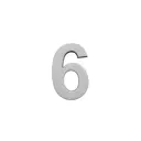 Декоративная цифра Art "6" на стену, полиуретан, цвет белый, 207x135x25 мм