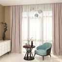 Штора Милан YML909 на шторной ленте 260x180 см, цвет кофейный