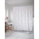 Штора для ванной JoyArty Прозрачные фигуры из ткани, 180x200 см с крючками